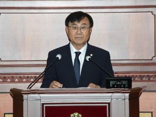 정읍시의회 후반기 박일의장 당선인사